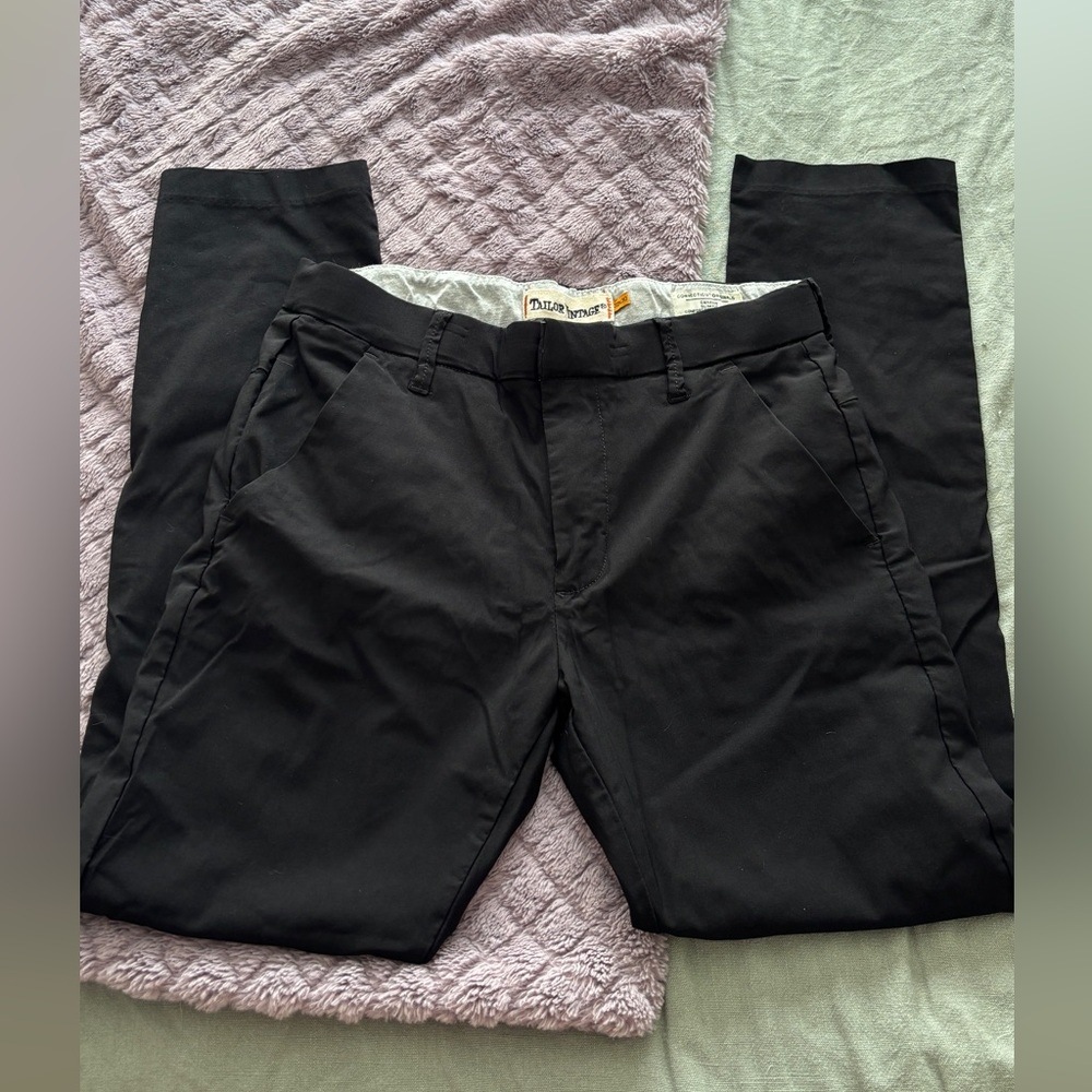 Tailor Vintage Black Chinos